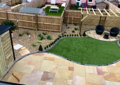 Large garden landscaping