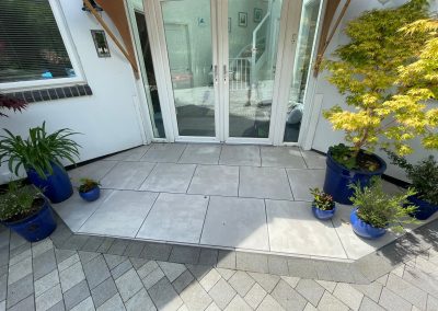 Patio and step landscaping project